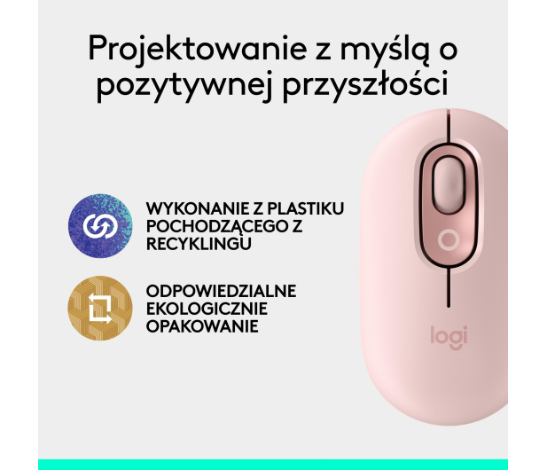 Logitech POP ICON Mouse różowa - 1276200 - zdjęcie 15